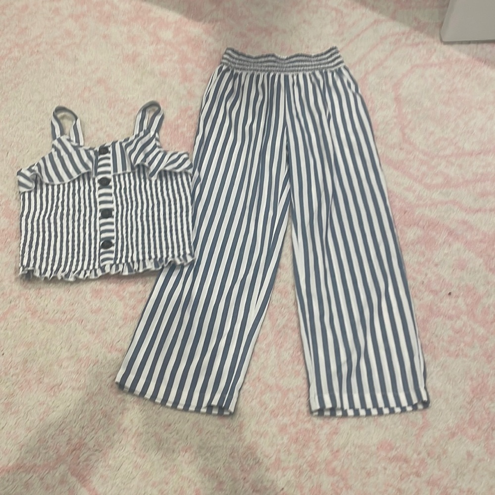 blue pants and top set !